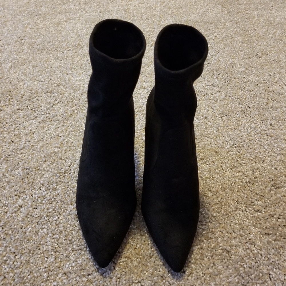 Steve Madden black suede boots